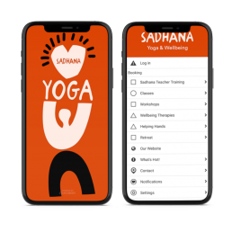 Images of Sadhana Yoga and Wellbeing App