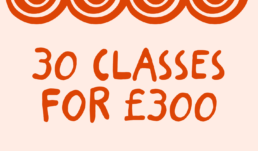 30 Classes for £300